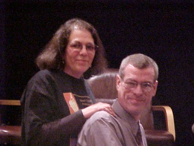 Steve Schalchlin with Gabi Clayton at PFLAG plenary