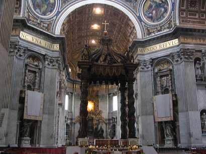 Bernini Columns in the Vatican.