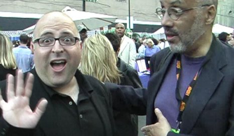 Movie Critic and TV personality Frank DeCaro with David Ehrenstein