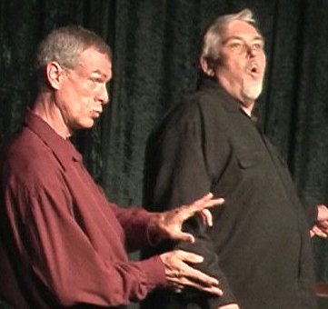 Jim Brochu, Steve Schalchlin in The Big Voice: God or Merman?